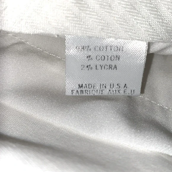 THEORY WHITE WIDE HEM COTTON/LYCRA PANTS SZ 4